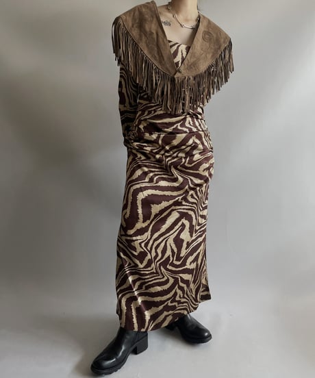 【USED】 DEAD STOCK GANNI Leopard Patterned One-piece / 231104-002