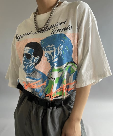 【USED】 90'S Tennis T-Shirt /240824-025