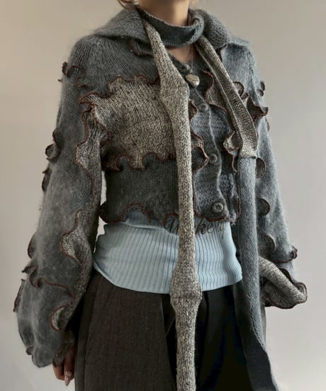【RE;CIRCLE】 RE Mellow Knit Cardigan + Tie/ 251127-008