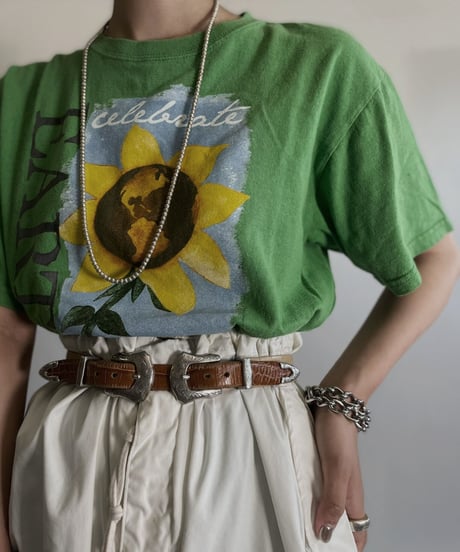 【USED】 Short Sleeved T-shirt "Earth Day" /220716-003