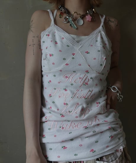 【RE;CIRCLE】 Re Embroidered Camisole Top  /  250724-016