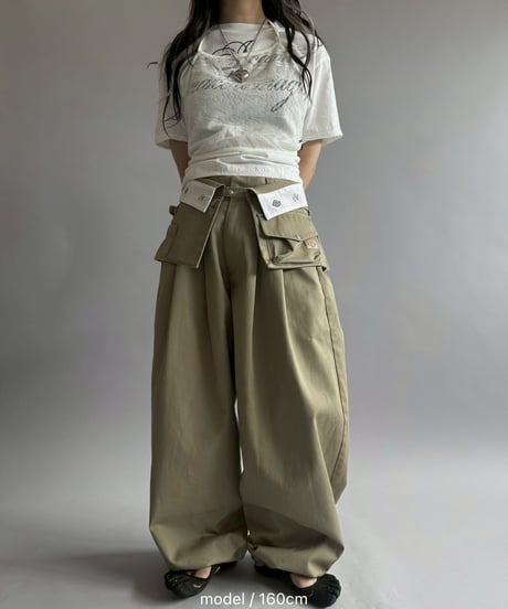 【再受注販売】  Chinatsu Aoyama×Dickies®︎ The Makers Pants Set Khaki / 260605-001