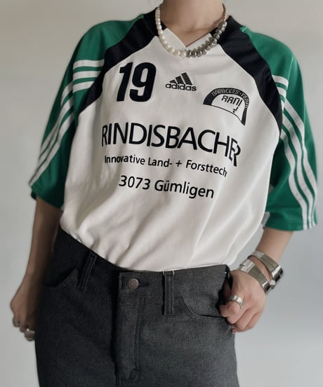 【USED】  adidas T-shirt "Rindisbacher 19"  / 220723-021