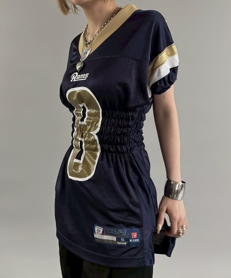 【RE;CIRCLE】 Shirring Football Shirt  /  250904-002