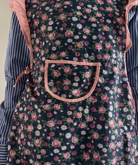 【USED】 Flower Pattern Euro Apron / 260321-010