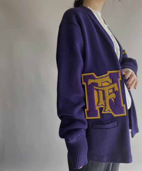 【RE;CIRCLE】 RE Wappen Acrylic Cardigan / 221222-030