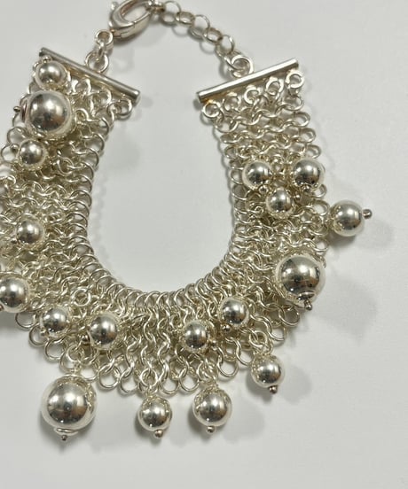 【USED】  Italy Silver 925 Pearl Bracelet / 241026-039