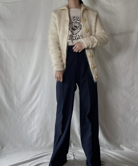 【USED】 Acrylic Knit Cardigan/ 220120-051