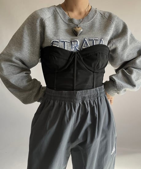 【USED】 Sheer Corset Bra Top /241207-025