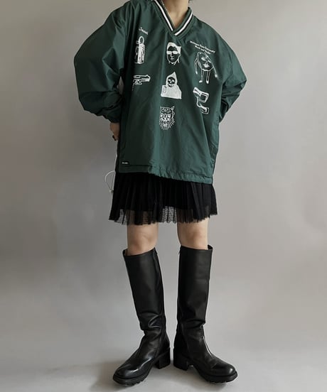 【Mashup Products】 Silk Screen Nylon Pullover Top/  240217-004