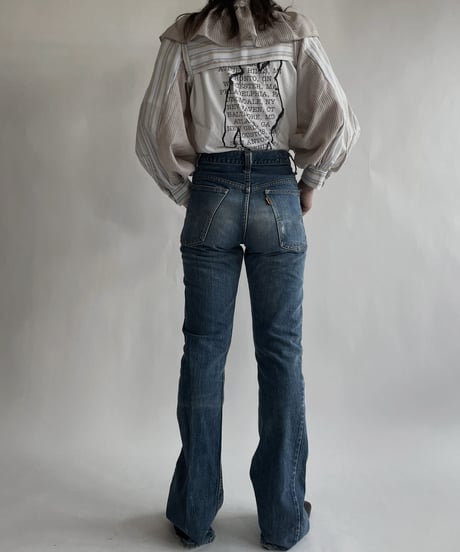 【RE;CIRCLE】 RE Striped Shirt Detachable Collar + Bolero / 220609-011