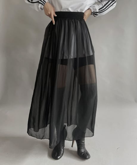 【USED】 See-through Long Skirt / 230311-011