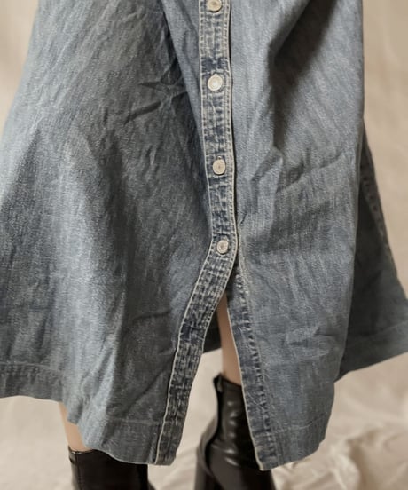 【USED】  Denim L/S One-piece/211014-054