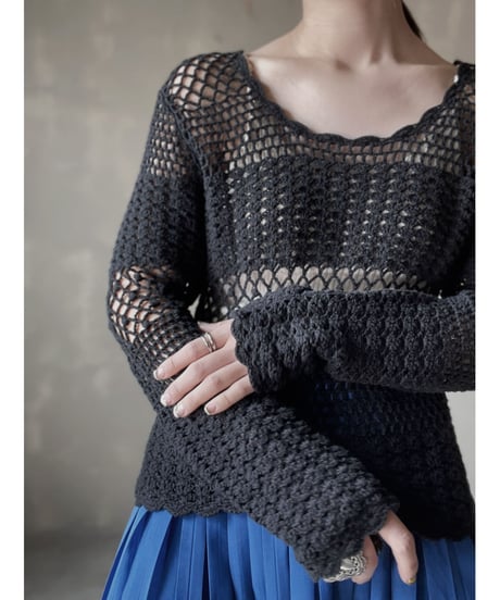 【USED】Crochet L/S Top/ 220319-017