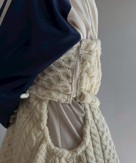 【RE;CIRCLE】 RE Aran Side Slit Camisole Mini One-Piece / Ivory  / 251030-013