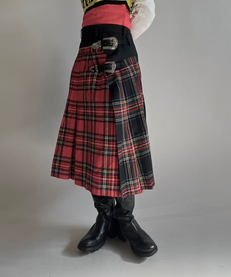 【RE;CIRCLE】 RE Kilt Skirt Middle / 250206-010