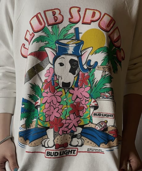【USED】  CLUB SPUDS BUD LIGHT Sweat /210310-017