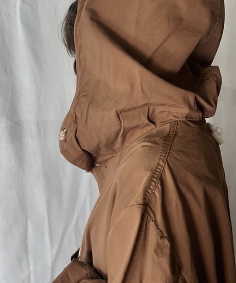 【USED】 Dyed Brown Swedish Snow Hoodie /210310-014