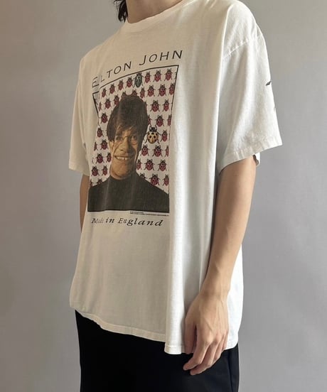 【USED】 Made in USA ELTON JOHN T-Shirt /240824-101