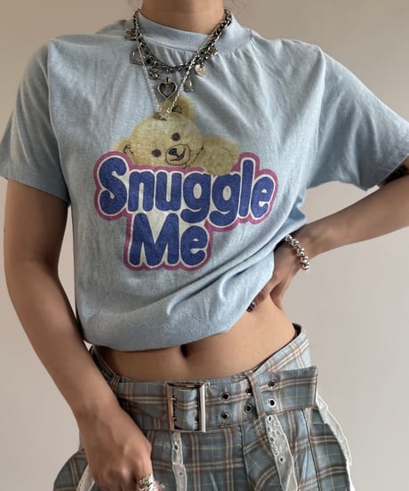 【USED】 Made in USA 80's Snuggle Me T-Shirt /250510-094