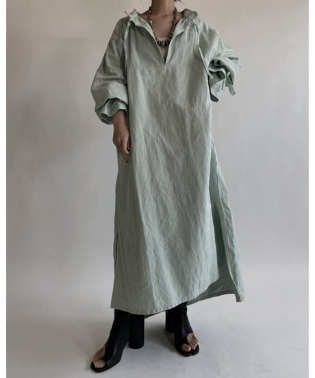 【RE;CIRCLE】RE Dyed French Mattress Cover One-piece -Aqua Green- / 220512-008