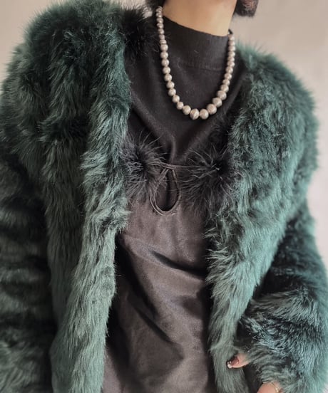 【USED】LANSHIFEI Fake Fur Jacket / 240101-007