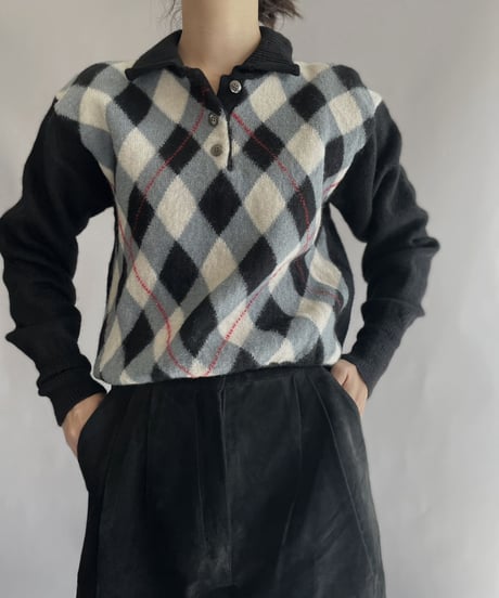 【USED】  Sprit Sport Polo Knit / 221029-015