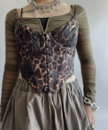 【USED】 L/S Design Sheer  Top /240914-002