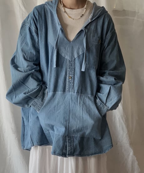 【RE;CIRCLE】  RE Denim Mexican Parker②/210506-016