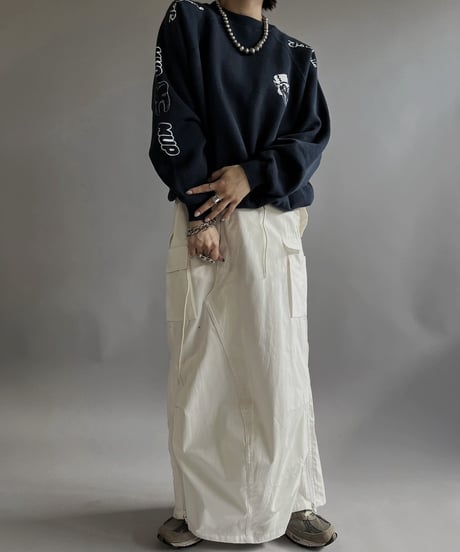 【Mashup Products】 Silk Screen Hanes L/S Sweat top /  240217-008