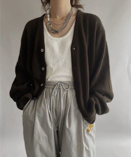 【USED】  The Fox Collection Acrylic Knit Cardigan / 221008-025
