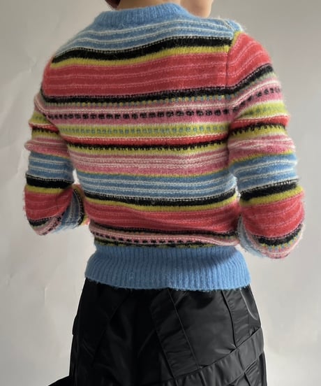 【USED】  GANNI Patterned Knit Cardigan /241214-025