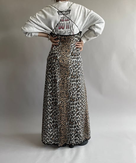 【USED】 Leopard Patterned Camisole Long One-Piece /240914-032