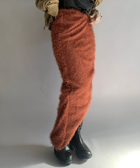 【USED】 Dead Stock COU COO Pile Long Skirt / 241124-011