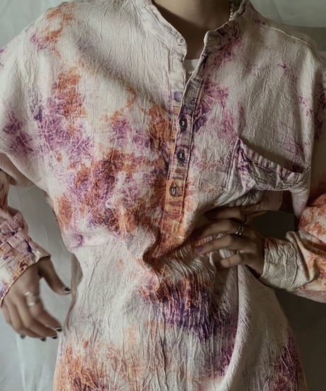 【USED】 Tie Dye Dyeing Mexican Top /210226-021