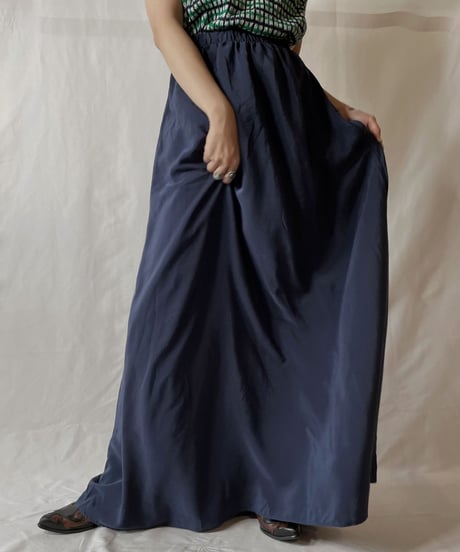 【USED】 Poly Long Skirt②/20210819-017