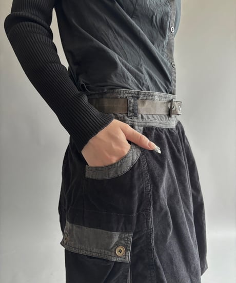 【USED】 Corduroy balloon mini Skirt / 250913-020