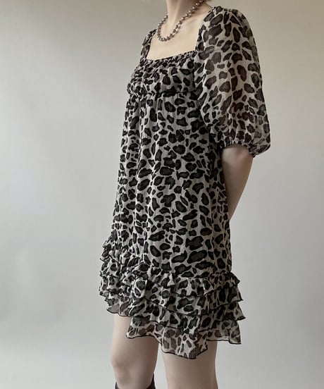 【USED】 Leopard Pattern S/S One-Piece  / 250628-003