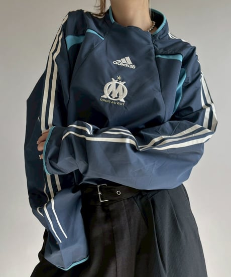 【USED】 adidas Olympique de Marseille Nylon Windbreaker / 251213-013