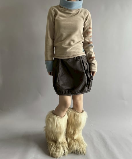 【USED】 Cop.Copine Neck Design Fleece Top  /251014-043