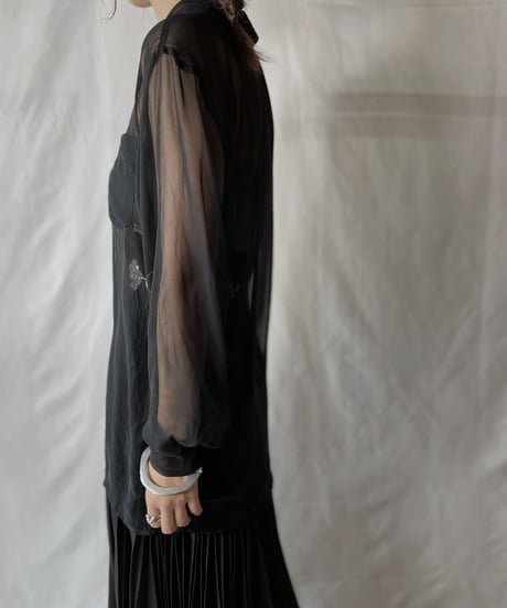 【USED】  See-trough L/S Shirt/20210819-028
