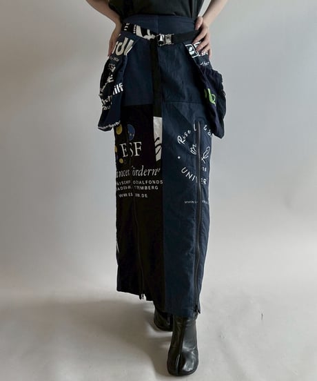 【RE;CIRCLE】RE Eco-Friendly Bag Belt Bag Skirt Black  / 250626-018