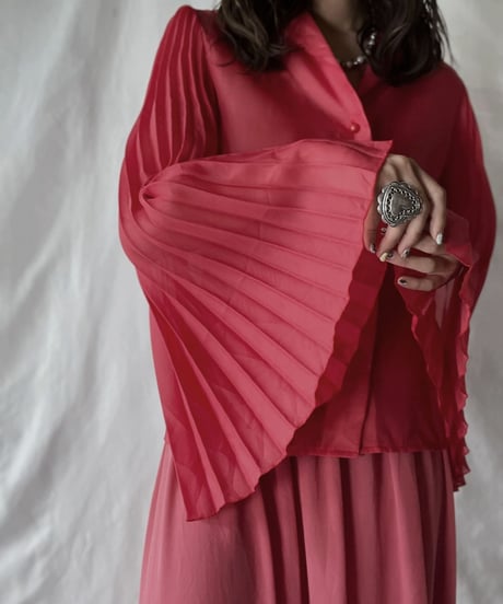 【USED】  Poly See-through L/S Blouse/210921-029