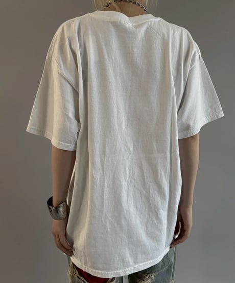 【USED】 07's GILDAN American Football Newspaper T-Shirt / 260607-015