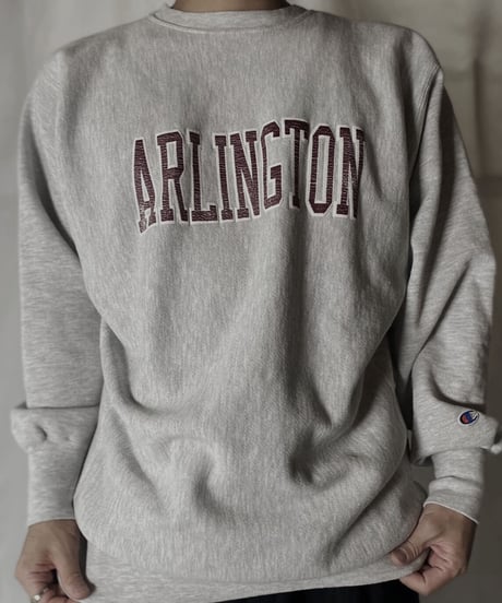 【USED】  90's Champion Reverse Weave Sweat ARLINGTON/211116-051