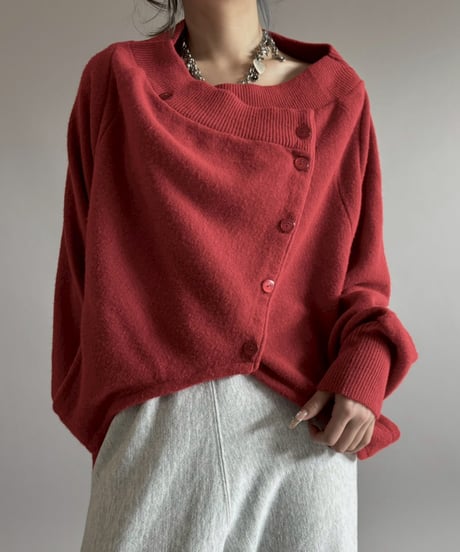 【RE;CIRCLE】 RE Deformed Acrylic Cardigan / 260312-005