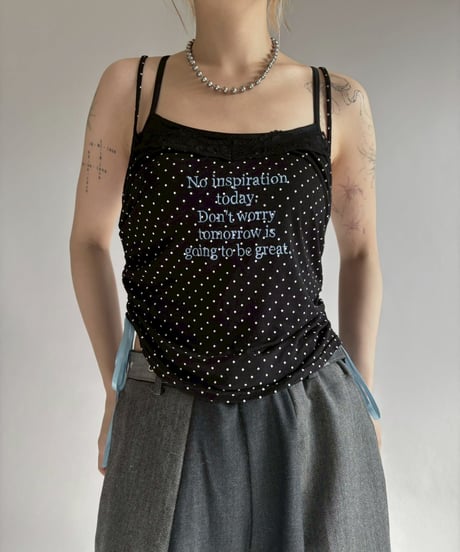 【RE;CIRCLE】 RE Mellow Non asleep cami  / 260122-004