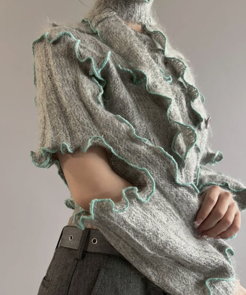 RE;CIRCLE】 RE Mellow Mohair Knit Cardigan + Ti