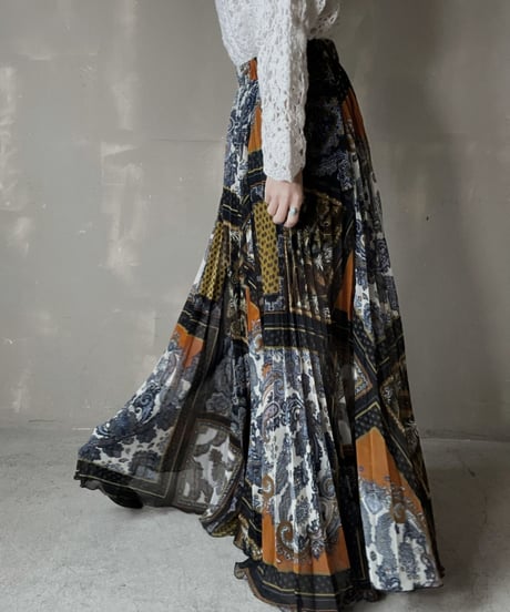 【USED】  See-through Poly Long Skirt/220220-023