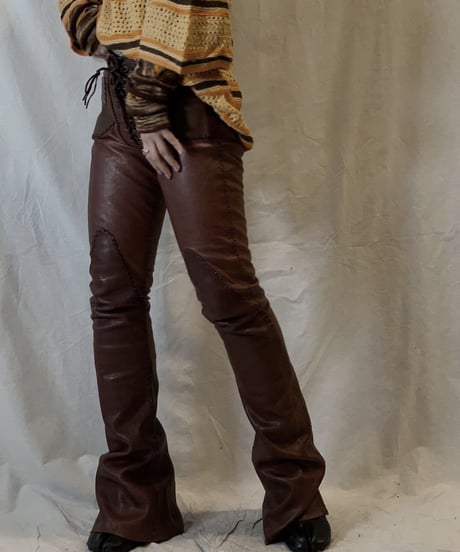 【USED】Vintage Leather Pants/210217-065
